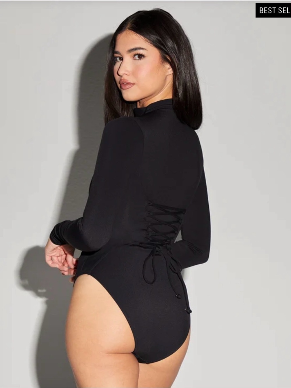 NWT, TA3 Surfy, Mega Sculpting Long Sleeve Zip Front Swimsuit- Medium - Picture 2 of 10